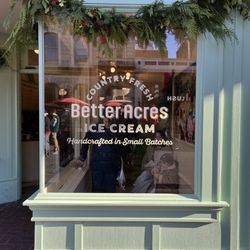 Better Acres Ice Cream - Store window