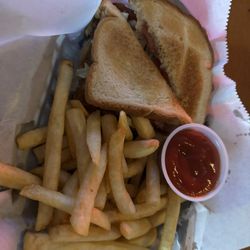 Not A Clue Bar & Grill - BLT and fries