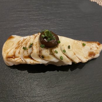 Yo Nashi - Halibut with black garlic - Sushi Bars Near Me - New Orleans, Louisiana Yo Nashi - Halibut with black garlic - Sushi Bars Near Me - New Orleans, Louisiana