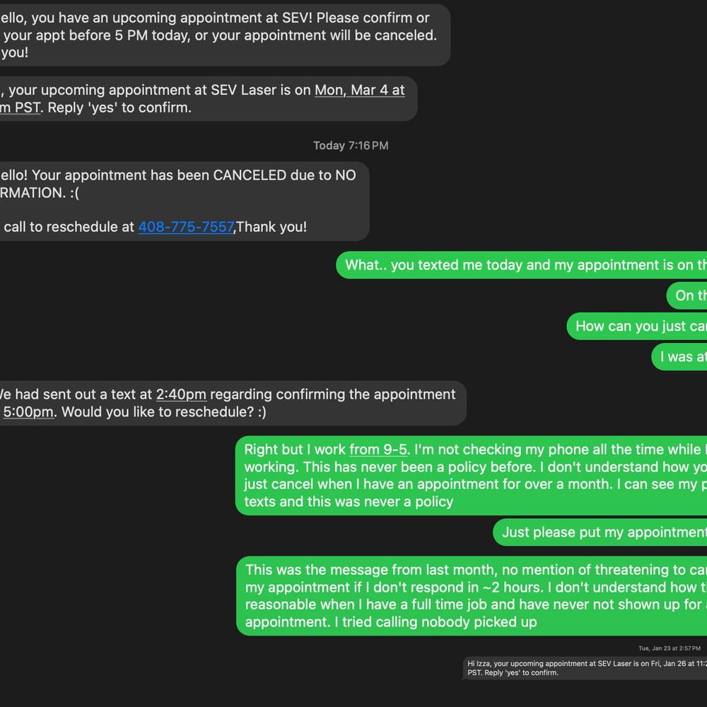 SEV Laser - The conversation I had with the team - Laser Hair Removal Near Me - Los Gatos, California SEV Laser - The conversation I had with the team - Laser Hair Removal Near Me - Los Gatos, California