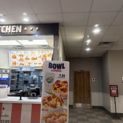 KFC - A bad horribly run KFC. I wasted my time being here. The stupid manager won't refund me money. I don't that cold as chicken anymore.