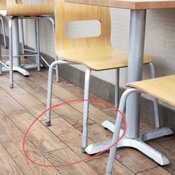 Wendy's - Spilled chocolate drink.  The entire floor in that building was sticky when you walked.