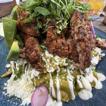 Bandoleros Cafe - Chilaquiles verdes - Breakfast & Brunch Near Me - Huntington Beach, California Bandoleros Cafe - Chilaquiles verdes - Breakfast & Brunch Near Me - Huntington Beach, California