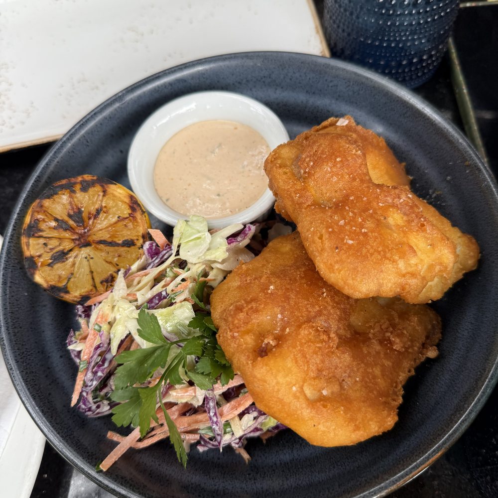 230 Forest Avenue - Fish and chips (chips in next photo) with coleslaw . - Bars Near Me - Laguna Beach, California 230 Forest Avenue - Fish and chips (chips in next photo) with coleslaw . - Bars Near Me - Laguna Beach, California