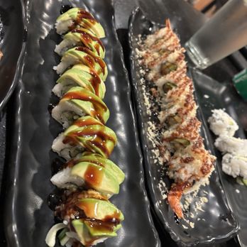 Sun Sushi - caterpillar roll and crunch roll - Japanese Near Me - Santa Barbara, California Sun Sushi - caterpillar roll and crunch roll - Japanese Near Me - Santa Barbara, California