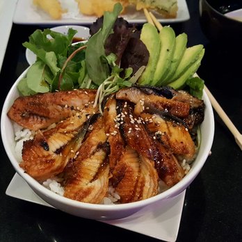 Awesome Sushi - Unagi with salad and Avocado. - Japanese Near Me - Long Beach, California