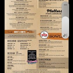 The Dock At Water - Menu