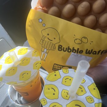 Happy Lemon - Original Bubble Waffle - Bubble Tea Near Me - Austin, Texas
