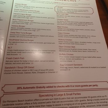 J Mark's Restaurant - Menu - New American Near Me - Pompano Beach, Florida