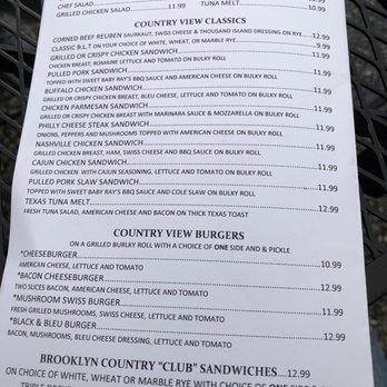 Country View Restaurant - Menu - Breakfast & Brunch Near Me - Brooklyn, Connecticut Country View Restaurant - Menu - Breakfast & Brunch Near Me - Brooklyn, Connecticut