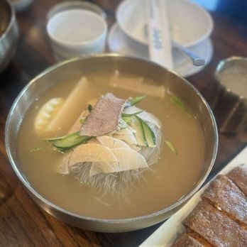 Sambong Naengmyun - Cold noodle soup - Korean Near Me - Duluth, Georgia