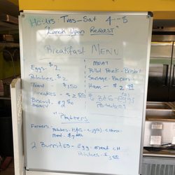 Mad Max Smokehouse - Breakfast menu
