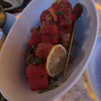 Zoi Mediterranean Ues - Watermelon & Tomato Salad - Mediterranean Near Me - New York, New York Zoi Mediterranean Ues - Watermelon & Tomato Salad - Mediterranean Near Me - New York, New York