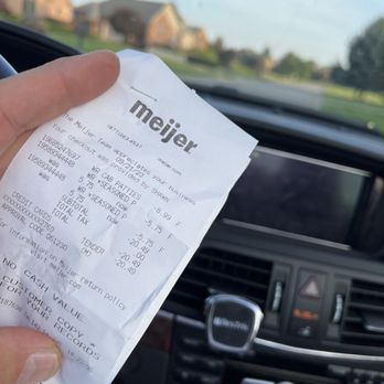 Meijer - Receipt - Grocery Near Me - Hartland, Michigan Meijer - Receipt - Grocery Near Me - Hartland, Michigan