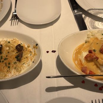 Eddie V's Prime Seafood - Butter Poached Lobster Mashed Potatoes Truffled Macaroni and Cheese - Seafood Near Me - Austin, Texas Eddie V's Prime Seafood - Butter Poached Lobster Mashed Potatoes Truffled Macaroni and Cheese - Seafood Near Me - Austin, Texas
