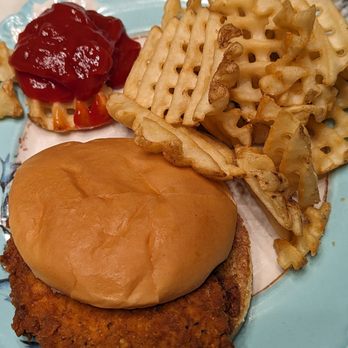Chick-fil-A - I had a Craving. Spicy Chicken sandwich and Waffle fries - Fast Food Near Me - Allen, Texas