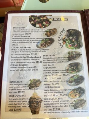 Menu photo 4 Flame Kabob Orlando, FL