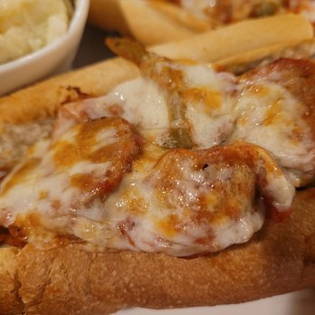 The Mod Olive - Sausage and peppers sub. Very tasty and filling. Reminds me of Jersey. - New American Near Me - Suffolk, Virginia