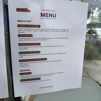 Vida Pura - Food menu - Breakfast & Brunch Near Me - Los Angeles, California Vida Pura - Food menu - Breakfast & Brunch Near Me - Los Angeles, California