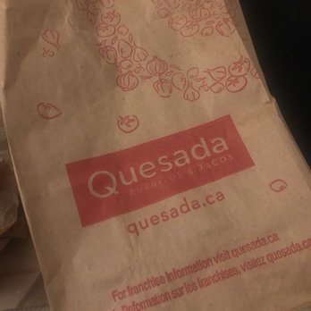 Quesada Burritos & Tacos - a bag of quesada - Mexican Near Me - London, Ontario Quesada Burritos & Tacos - a bag of quesada - Mexican Near Me - London, Ontario