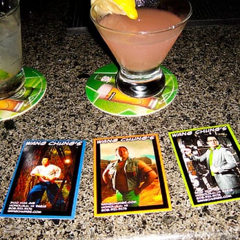 Wang Chung's - Dan and the two bartender's business cards, how cool! - Karaoke Near Me - Honolulu, Hawaii