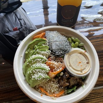 Root - East bowl & locally RI brewed kombucha - Vegan Near Me - Newport, Rhode Island