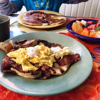 Mad Marthas Cafe - Corned beef hash with eggs and horseradish with english muffin!! - Cafes Near Me - Newbury, Massachusetts Mad Marthas Cafe - Corned beef hash with eggs and horseradish with english muffin!! - Cafes Near Me - Newbury, Massachusetts