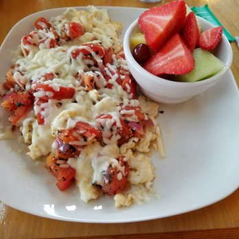 White Mountain Cafe - Bruschetta Scramble - Breakfast & Brunch Near Me - McCloud, California White Mountain Cafe - Bruschetta Scramble - Breakfast & Brunch Near Me - McCloud, California