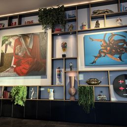 Art wall by the bar Art wall by the bar