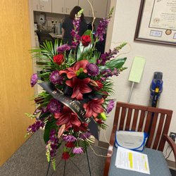 Flowers by Ramon - Funeral Spray turned 40th birthday arrangement. "RIP To Your Youth"