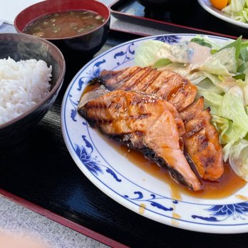Gombei - Salmon Teriyaki lunch set - Japanese Near Me - San Jose, California Gombei - Salmon Teriyaki lunch set - Japanese Near Me - San Jose, California