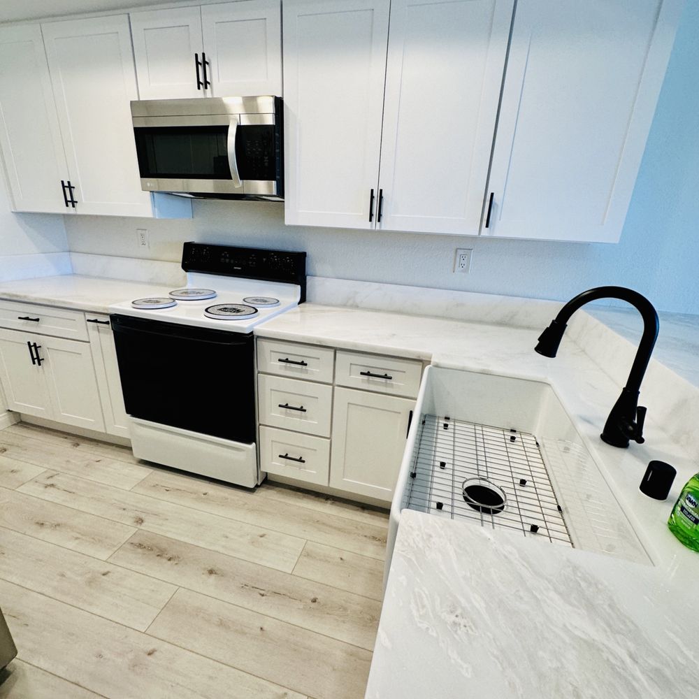 Remodeled kitchen completed within one month of purchase Remodeled kitchen completed within one month of purchase