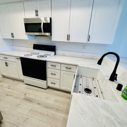Remodeled kitchen completed within one month of purchase