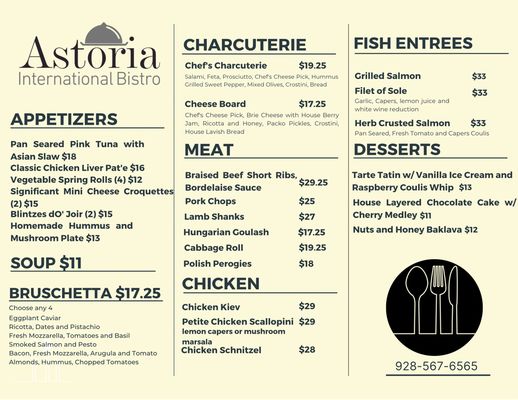 Menu photo 6 Astoria International Bistro Camp Verde, AZ Menu photo 6 Astoria International Bistro Camp Verde, AZ