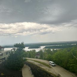 Cloudy day at the resort