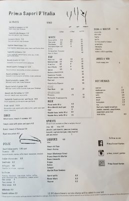Menu photo 4 Prima Sapori Italia London, XGL