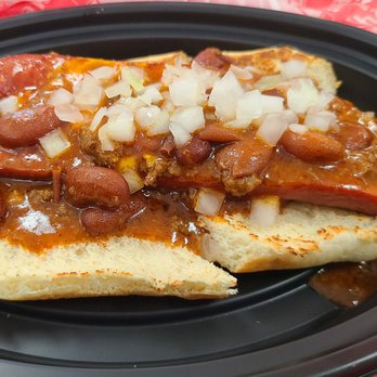 Steak ’n Shake - SteakFrank Chili dog with onions - Burgers Near Me - Tampa, Florida