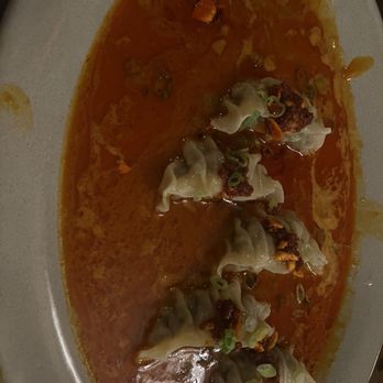 Maringouin at the Roost - Sausage and Shrimp Gyoza in Red Curry Sauce. (We ate one before we remembered to take a pic) - Desserts Near Me - Maringouin, Mississippi Maringouin at the Roost - Sausage and Shrimp Gyoza in Red Curry Sauce. (We ate one before we remembered to take a pic) - Desserts Near Me - Maringouin, Mississippi