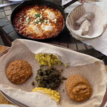 Tsion Cafe - Shakshuka, Ethiopian veggie stews on injera - Ethiopian Near Me - New York, New York