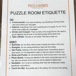 Puzzle room etiquette -- read before playing! Puzzle room etiquette -- read before playing!