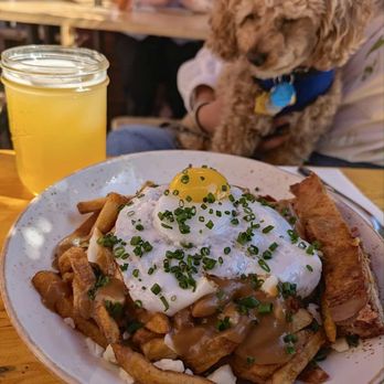 Duckfat - Poutine with duck egg and duck confit - New American Near Me - Portland, Maine