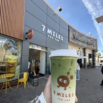 7 Miles Tea Lab - Uji Matcha Latte (don't recommend) - Bubble Tea Near Me - Torrance, California