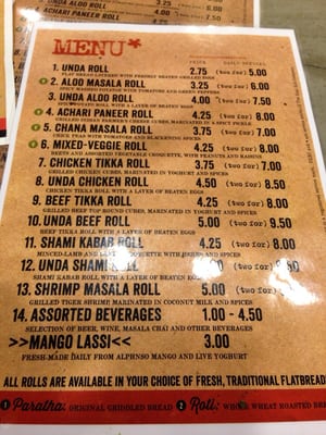 Menu photo 8 Kati Roll Company London, XGL Menu photo 8 Kati Roll Company London, XGL