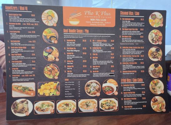 Menu photo 8 Pho K Plus Ontario, CA Menu photo 8 Pho K Plus Ontario, CA
