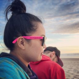 At the beach