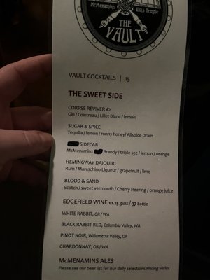 Menu photo 4 The Vault Tacoma, WA Menu photo 4 The Vault Tacoma, WA