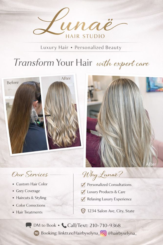 Lunaé Hair Studio Logo