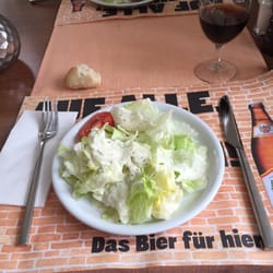 Restaurant Kreuz - the included salad for the lunch meal