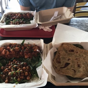 Indigo - Spicy chicken masala, Plain Roti, Garlic Roti - Indian Near Me - Washington, DC, District of Columbia Indigo - Spicy chicken masala, Plain Roti, Garlic Roti - Indian Near Me - Washington, DC, District of Columbia
