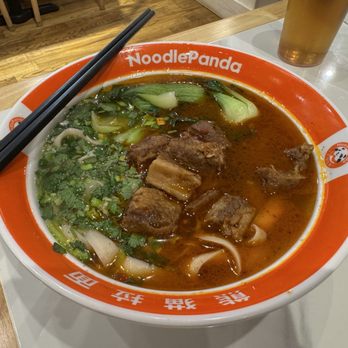 Noodle Panda - Braised Beef Noodle Soup (with default knife cut noodles) - Noodles Near Me - San Francisco, California Noodle Panda - Braised Beef Noodle Soup (with default knife cut noodles) - Noodles Near Me - San Francisco, California